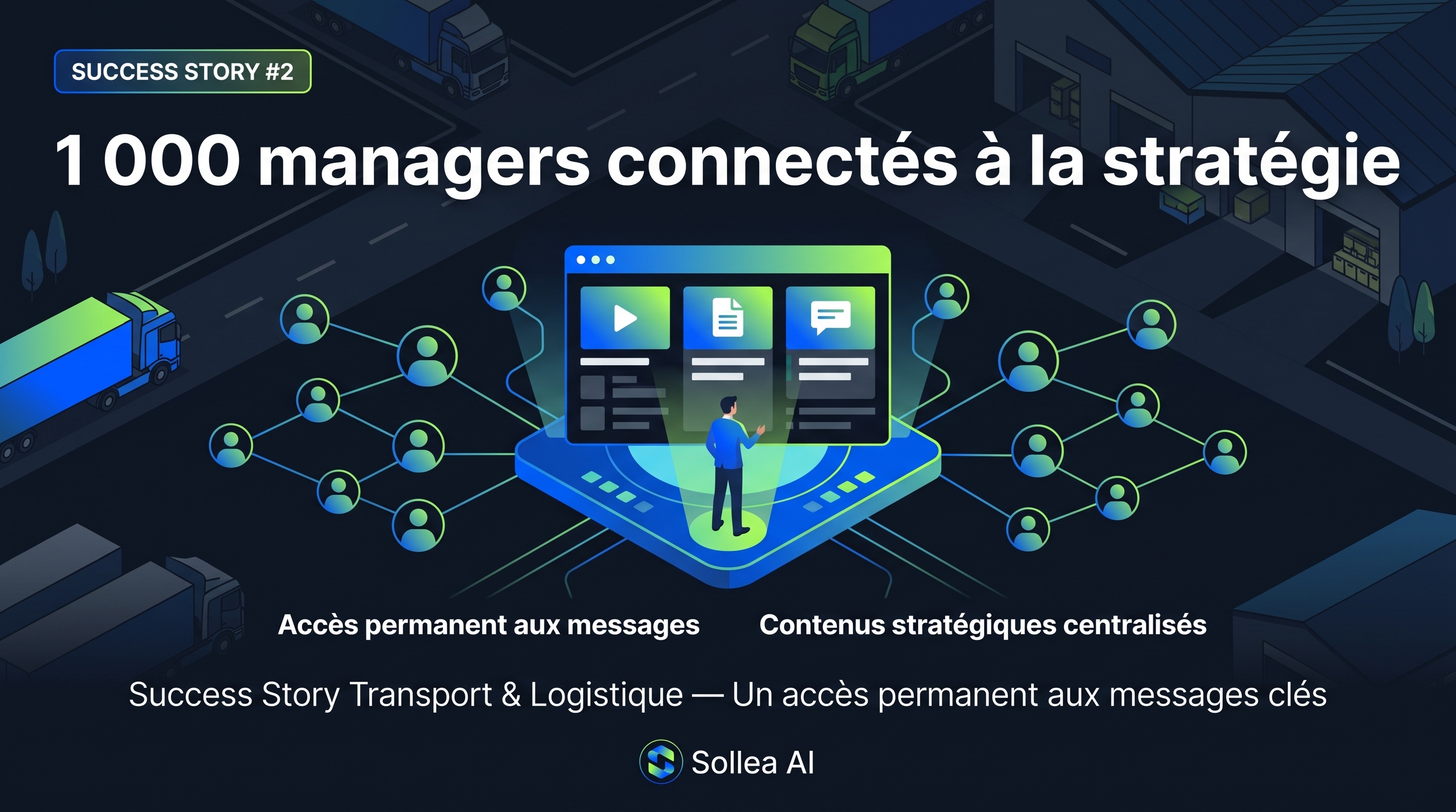 Success Story Transport & Logistique : donner à 1 000 managers un accès permanent aux messages stratégiques