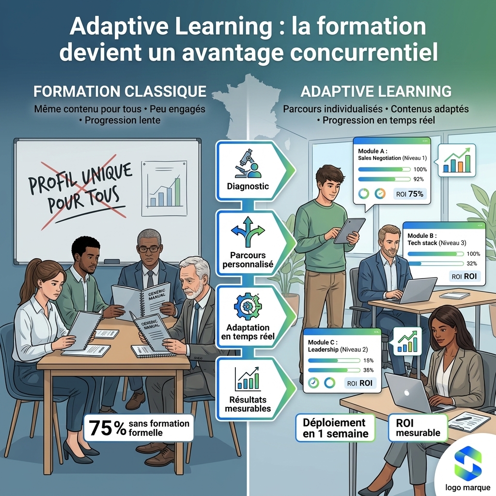 Adaptive Learning en PME : pourquoi la formation individualisée devient un avantage concurrentiel
